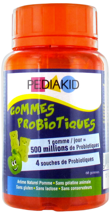 Pediakid gommes probiotiques 60 gommes